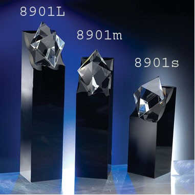 Diamond In The Rough Optic Crystal Award - Large