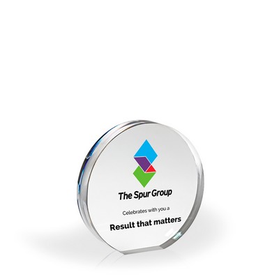 Annulet Acrylic Paperweight Award - UV Printed