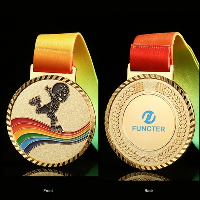 Roller Skates Champion Medal Award Medal