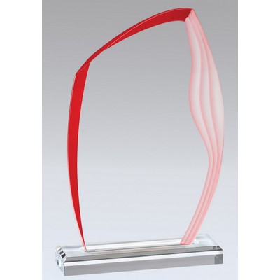 Acrylic Wave Edge Award, 9 3/4"H