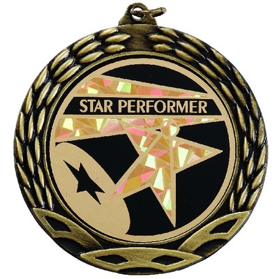 2 ¾" Die Cast Medallion Frame w/Laurel Wreath Edge (Holds 2" Medallion)