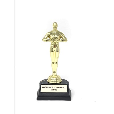 World's Okayest Wife Trophy- 7" Novelty Trophy