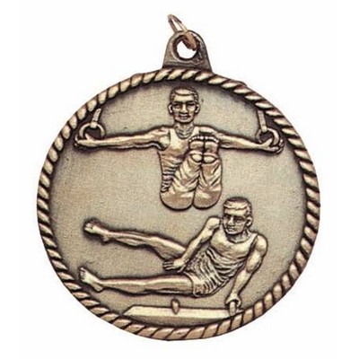 Medals, "Gymnastics, Male" - 2" High Relief