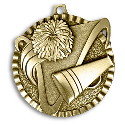 Cheerleader Stock Medal (2")