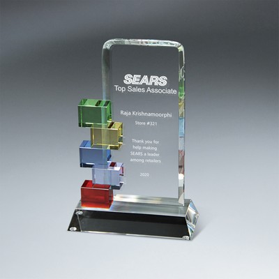 Optic Crystal Cornerstone Excellence Award (Medium)