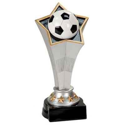 8¾" Soccer Rising Star Resin Trophy