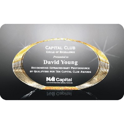 New World Acrylic Award, 10.75" W x 6" H