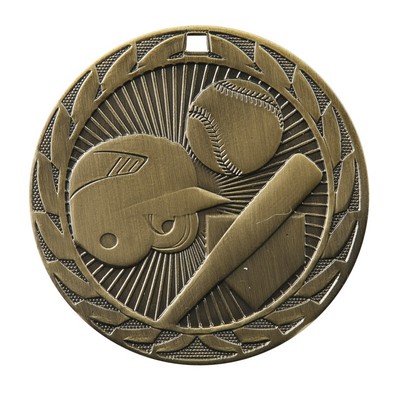 Medal, "Baseball/Softball" FE Iron - 2" Dia.