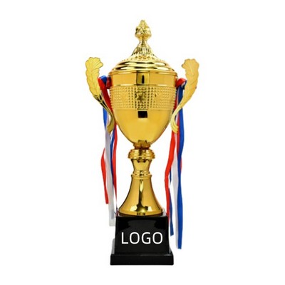 Golden Award Trophy Large Winner Trophy Cup