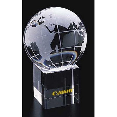 Crystal Globe w/Crystal Base & Deluxe Box