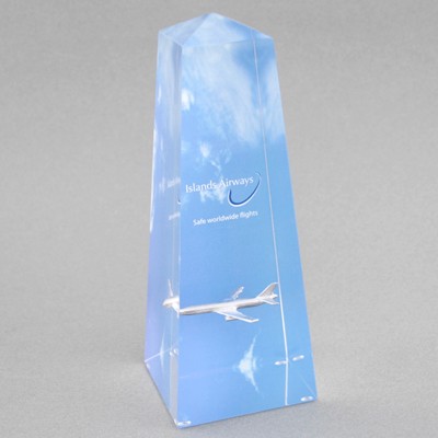 Acrylic Obelisk 1 Award (4"x 12"x 4")