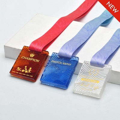 Custom Commemorative Glass Glaze Medal