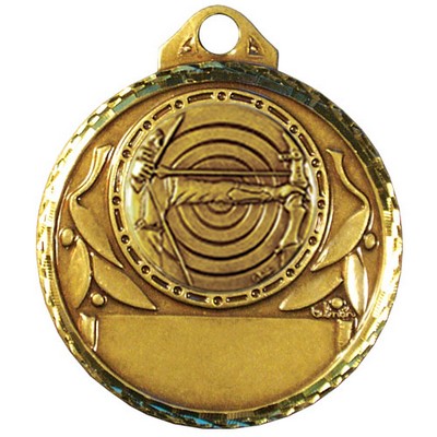 Stock Diamond Struck 2" Medal- Archery