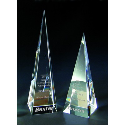 Pyramid of Success Optic Crystal Award (2-5/8"x 10")