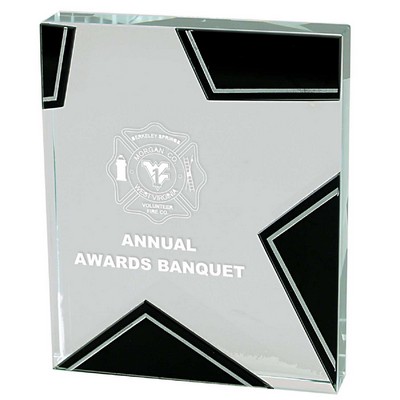 Glass Star Award - w5"x6-1/4"