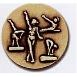 Newport Mint Stock Medal - 1 1/8" (Gymnastics Female)