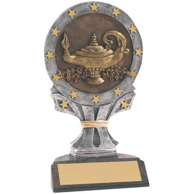 Lamp of Knowledge All Star Resin Trophy (6¼")