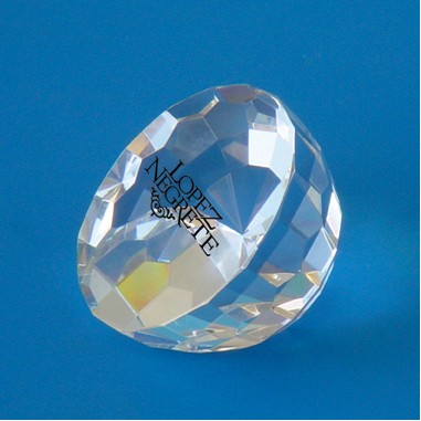 Faceted Crystal Paperweight