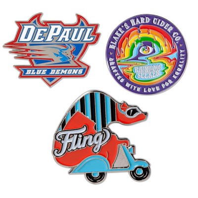 2" Soft Enamel Direct Lapel Pin