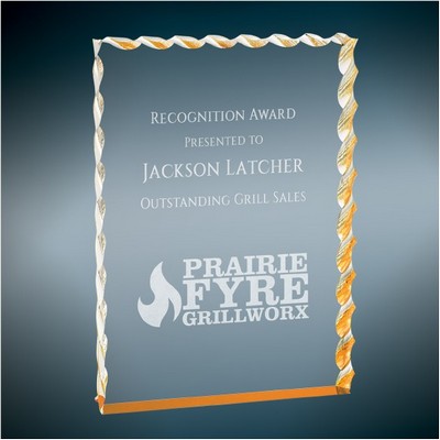 Gold Wave Edge Acrylic, 4x6"