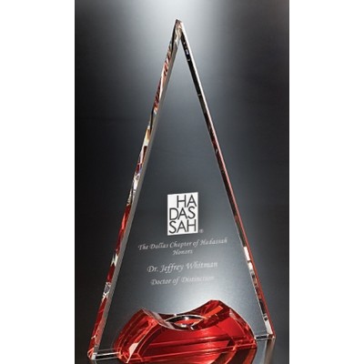 Soiree Optic Crystal Award (10" x 5 7/8")