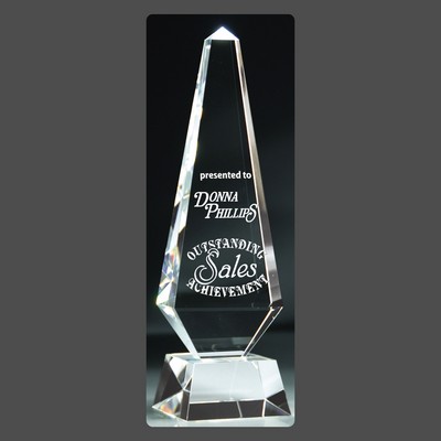 RUSH AWARD/Crystal Obelisk Tower Award (12")
