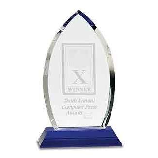 Crystal Halo Award, 10"H