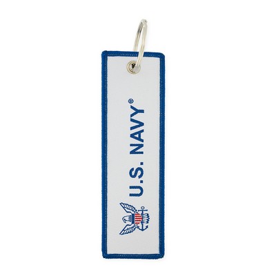 Officially Licensed U.S. Navy Embroidered Keychain