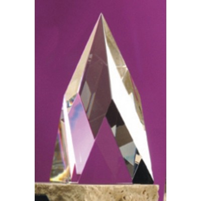 6" Optical Crystal Peak Award