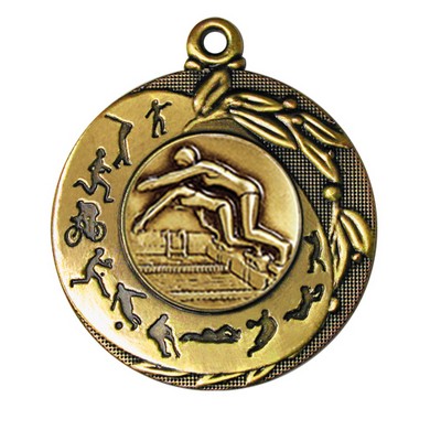Stock Sport Silhouettes 2" Medal - Swimming Female