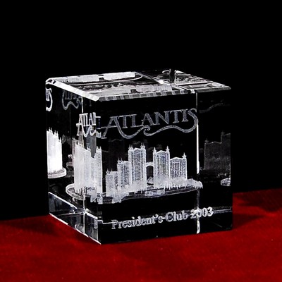 Custom 3D Images in Crystal Cube Award (1 5/8")