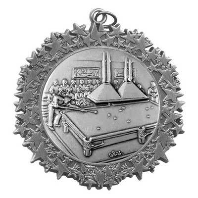 Stock Star Border 2 3/4" Medal- Billiard