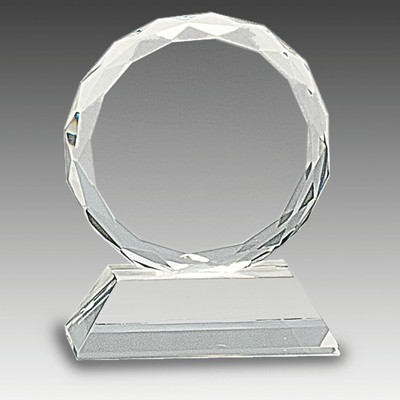 Facet Crystal on Pedestal Base
