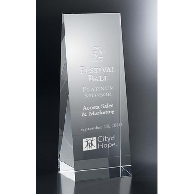 Wedge Optic Crystal Award (3½"x 5")