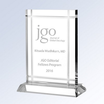 Manzanillo Crystal Award w/Clear Accent