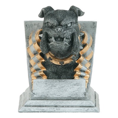 4" Bulldog Mascot Resin Trophy