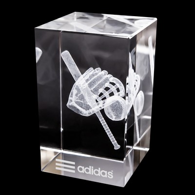 Baseball 3D Crystal Sport Block