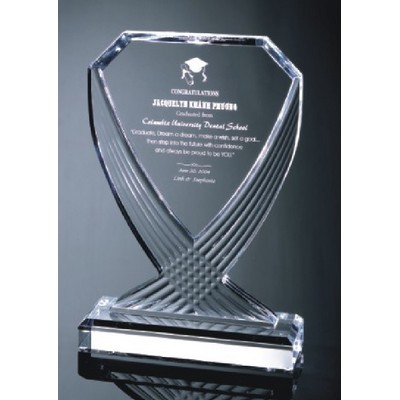 Diamond Cup Acrylic Award, 10" H