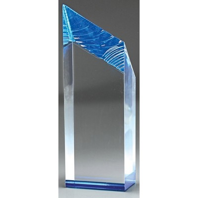 Glacier Tower Award, Blue, 8 1/2"H