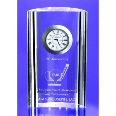 Mirage Optic Crystal Clock (4"x 6")