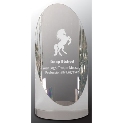 5 1/2" Crystal Cylinder Award