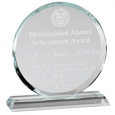 Optical Crystal Round Award (6 1/2" x 6 1/2")