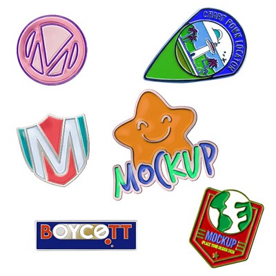 1" Custom Soft Enamel Lapel Pin (Full Color)