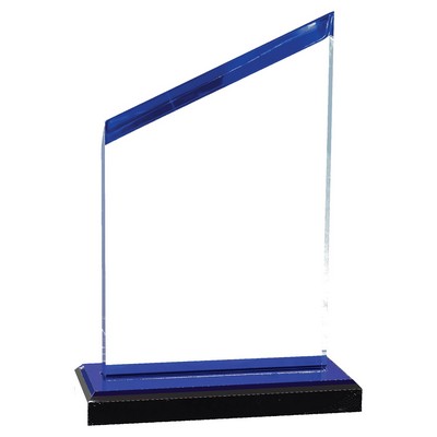 Radiance Blue Mirror Acrylic Award, 7.5"H