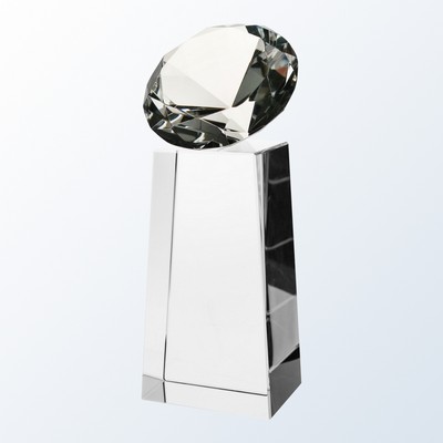 7'' Clear Diamond Slant Award
