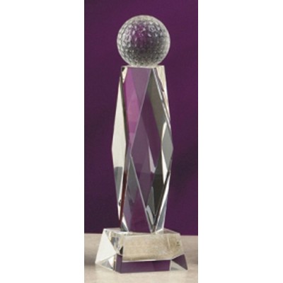 11" Crystal Golf Supremo Award