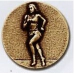 Newport Mint Medal - 2 1/2" (Runner Female)