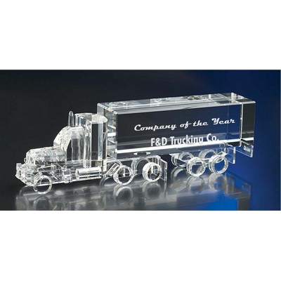 Big Bad Truck Optic Crystal Award (7"x 2¼")