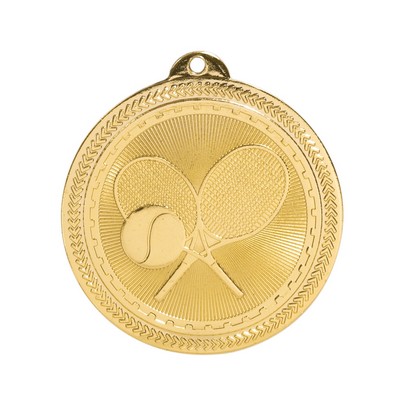 2" Tennis Stock BriteLaser Medal