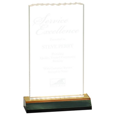 4.5" x 8" Gold Reflection Ice Top Acrylic